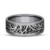 Branch Wedding Band 14K White Gold/Tantalum 8mm