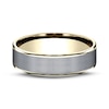 Thumbnail Image 3 of Satin Wedding Band 14K Yellow Gold/Tantalum 6.5mm