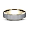 Thumbnail Image 2 of Satin Wedding Band 14K Yellow Gold/Tantalum 6.5mm