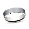 Thumbnail Image 0 of Satin Wedding Band 14K White Gold/Tantalum 6.5mm