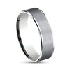 Thumbnail Image 1 of Satin Wedding Band 14K White Gold/Tantalum 6.5mm