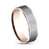 Thumbnail Image 1 of Satin Wedding Band 14K Rose Gold/Tantalum 6.5mm