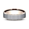 Thumbnail Image 3 of Satin Wedding Band 14K Rose Gold/Tantalum 6.5mm