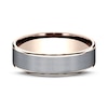 Thumbnail Image 2 of Satin Wedding Band 14K Rose Gold/Tantalum 6.5mm