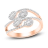 Thumbnail Image 0 of Diamond Ring 1/2 ct tw Round/Baguette 14K Rose Gold