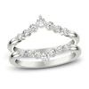 Thumbnail Image 1 of Diamond Chevron Enhancer Ring 1/2 ct tw Round 14K White Gold