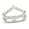 Thumbnail Image 0 of Diamond Chevron Enhancer Ring 1/2 ct tw Round 14K White Gold