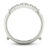 Thumbnail Image 3 of Diamond Chevron Enhancer Ring 1/2 ct tw Round 14K White Gold