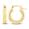 Thumbnail Image 2 of Polished Hoop Earrings 14K Yellow Gold 15mm