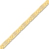 Thumbnail Image 2 of Men's Diamond Bracelet 1 ct tw 14K Yellow Gold 8.5"