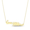 Thumbnail Image 1 of "LOVE YOU MORE" Necklace 14K Yellow Gold 16" Adj.