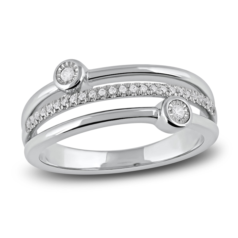 Main Image 1 of Diamond Stackable Ring 1/8 ct tw Round 14K White Gold