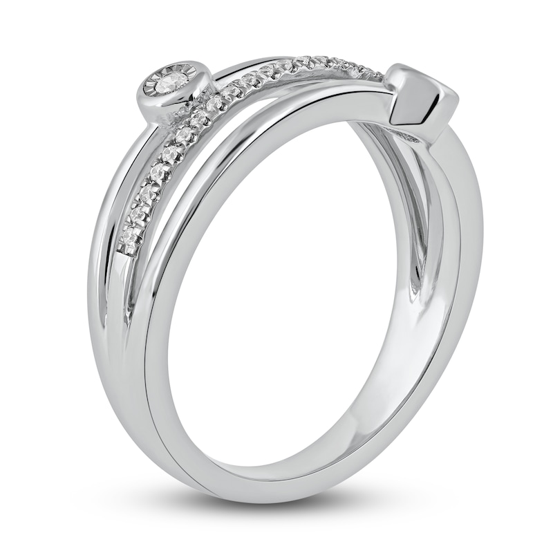 Main Image 2 of Diamond Stackable Ring 1/8 ct tw Round 14K White Gold