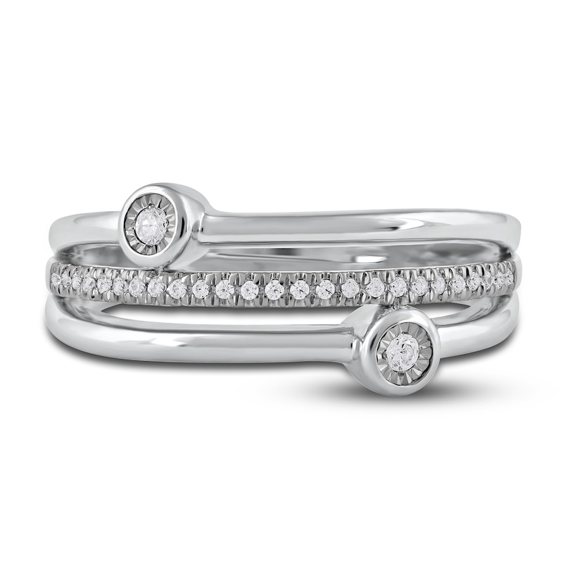 Main Image 3 of Diamond Stackable Ring 1/8 ct tw Round 14K White Gold
