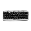 Thumbnail Image 3 of Men's Black Diamond Anniversary Ring 1 ct tw Round 14K White Gold