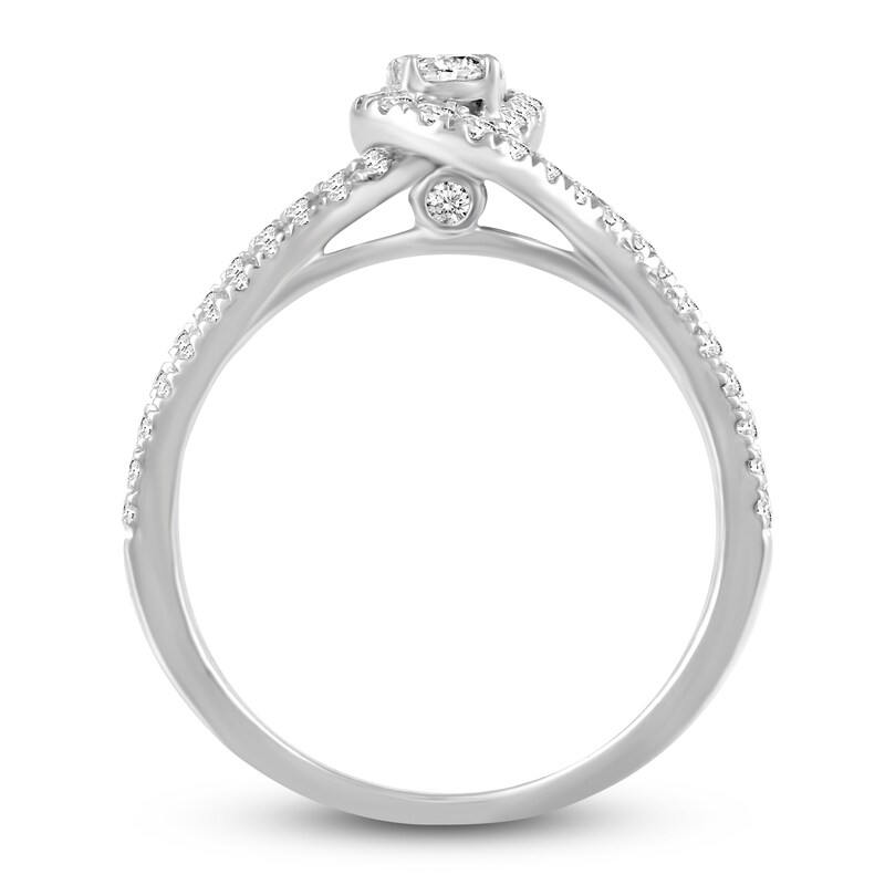Main Image 2 of Diamond Engagement Ring 3/4 ct tw Round 14K White Gold