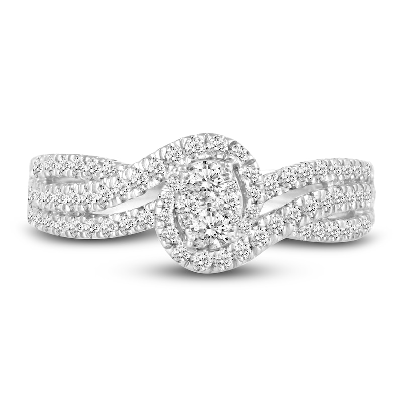 Main Image 3 of Diamond Engagement Ring 3/4 ct tw Round 14K White Gold