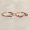 Thumbnail Image 4 of Juliette Maison Natural Amethyst & Natural Aquamarine Ring 10K Yellow Gold