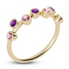 Thumbnail Image 2 of Juliette Maison Natural Amethyst & Natural Pink Tourmaline Ring 10K Yellow Gold