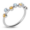 Thumbnail Image 2 of Juliette Maison Natural Orange Citrine & Natural Aquamarine Ring 10K White Gold