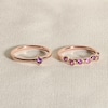 Thumbnail Image 4 of Juliette Maison Natural Orange Citrine & Natural Aquamarine Ring 10K White Gold