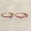 Thumbnail Image 4 of Juliette Maison Natural Blue Zircon & Natural Aquamarine Ring 10K Rose Gold