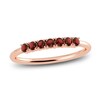 Thumbnail Image 1 of Juliette Maison Natural Garnet Half Eternity Ring 10K Rose Gold
