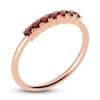 Thumbnail Image 1 of Juliette Maison Natural Garnet Half Eternity Ring 10K Rose Gold