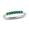 Thumbnail Image 1 of Juliette Maison Natural Emerald Half Eternity Ring 10K White Gold
