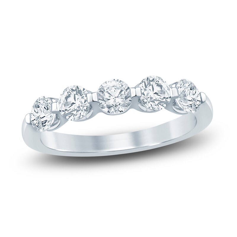 Main Image 1 of Diamond Anniversary Band 1 ct tw Round 14K White Gold