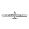 Thumbnail Image 3 of Diamond Cross Ring 1/5 ct tw Round 10K White Gold