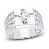 Thumbnail Image 0 of Men's Lab-Created Diamond Ring 2 ct tw Round 14K White Gold