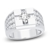Thumbnail Image 1 of Men's Lab-Grown Diamond Ring 2 ct tw Round 14K White Gold