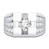 Thumbnail Image 2 of Men's Lab-Created Diamond Ring 2 ct tw Round 14K White Gold