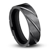 Thumbnail Image 2 of Swirl Wedding Band Black Titanium 7.0mm