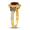 Thumbnail Image 4 of Le Vian Natural Chocolate Quartz Ring 1/2 ct tw Diamonds Round 14K Honey Gold