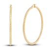 Thumbnail Image 1 of Tube Hoop Earrings 10K Yellow Gold 50mm