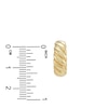 Hollow Hoop Earrings 10K Yellow Gold 16mm