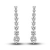 Thumbnail Image 0 of Diamond Linear Earrings 3 ct tw Round 14K White Gold