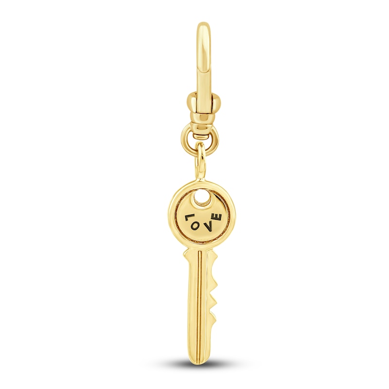 Main Image 1 of Charm'd by Lulu Frost Key To My Heart Charm 10K Yellow Gold