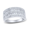 Thumbnail Image 1 of Diamond Multi-Row Anniversary Band 1 ct tw Round 14K White Gold