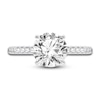 Thumbnail Image 3 of Lab-Grown Diamond Engagement Ring 2-1/4 ct tw Round 14K White Gold