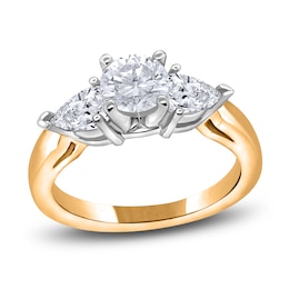 Diamond Engagement Ring 1 ct tw Round 14K Two-Tone Gold
