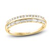 Thumbnail Image 1 of LALI Jewels Diamond Ring 3/8 ct tw Round/Baguette 14K Yellow Gold
