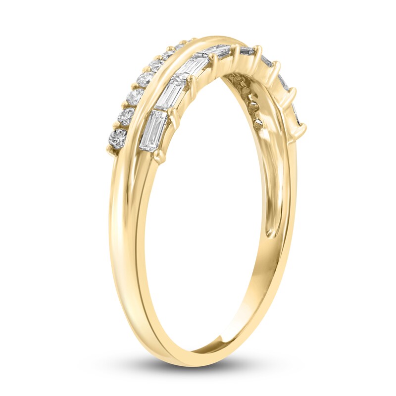 Main Image 2 of LALI Jewels Diamond Ring 3/8 ct tw Round/Baguette 14K Yellow Gold
