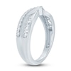Thumbnail Image 2 of Diamond Contour Anniversary Band 1/2 ct tw Round 14K White Gold