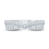 Thumbnail Image 3 of Diamond Contour Anniversary Band 1/2 ct tw Round 14K White Gold