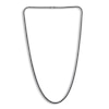 Thumbnail Image 1 of Men's Black Diamond Tennis Necklace 2 ct tw Round 14K White Gold 24"
