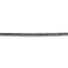 Thumbnail Image 2 of Men's Black Diamond Tennis Necklace 2 ct tw Round 14K White Gold 24"