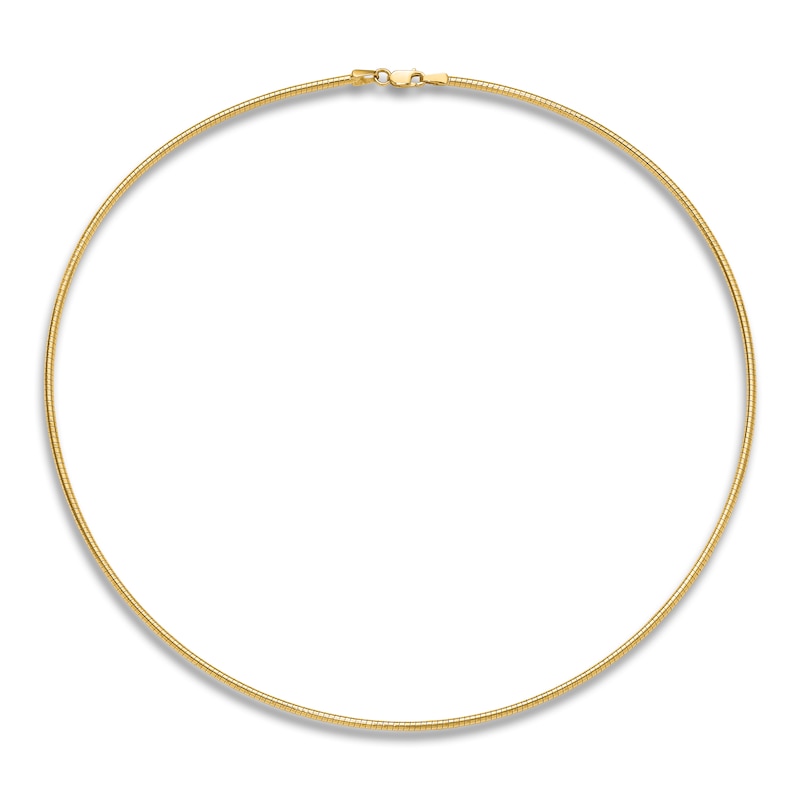 Main Image 1 of Omega Chain Necklace 14K Yellow Gold 18" 2.0mm